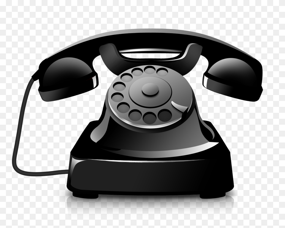 Black Phone Image, Electronics, Dial Telephone, Appliance, Blow Dryer Free Png