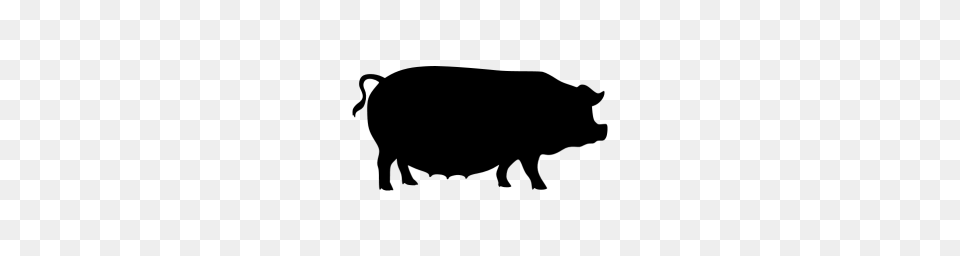Black Pig Icon, Gray Png Image