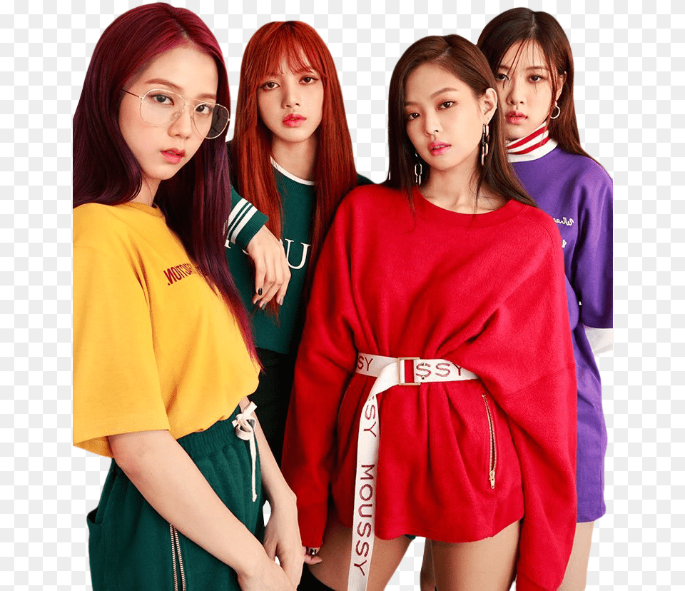 Black Pink Em Blackpink Rose Lisa Jennie Jisoo, Fashion, Adult, Person, Female Free Png