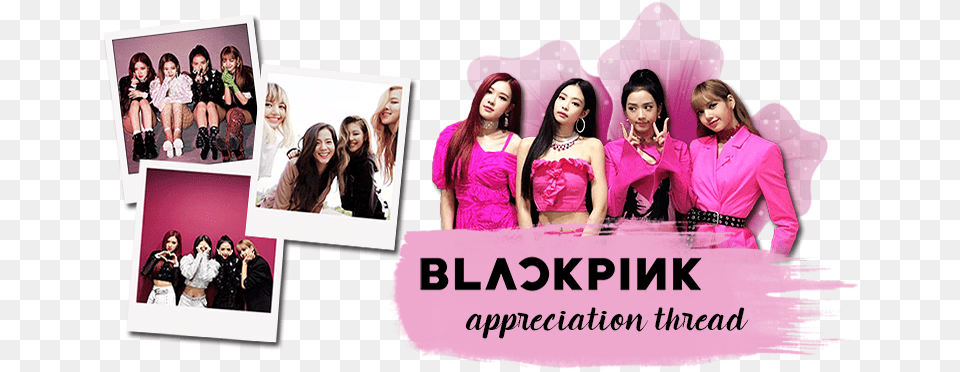 Black Pink Group, Art, Purple, Collage, Adult Png