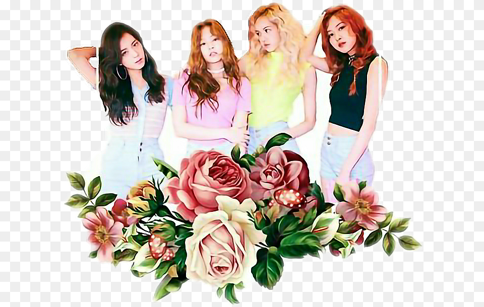 Black Pink Members, Art, Graphics, Flower Bouquet, Plant Free Png Download