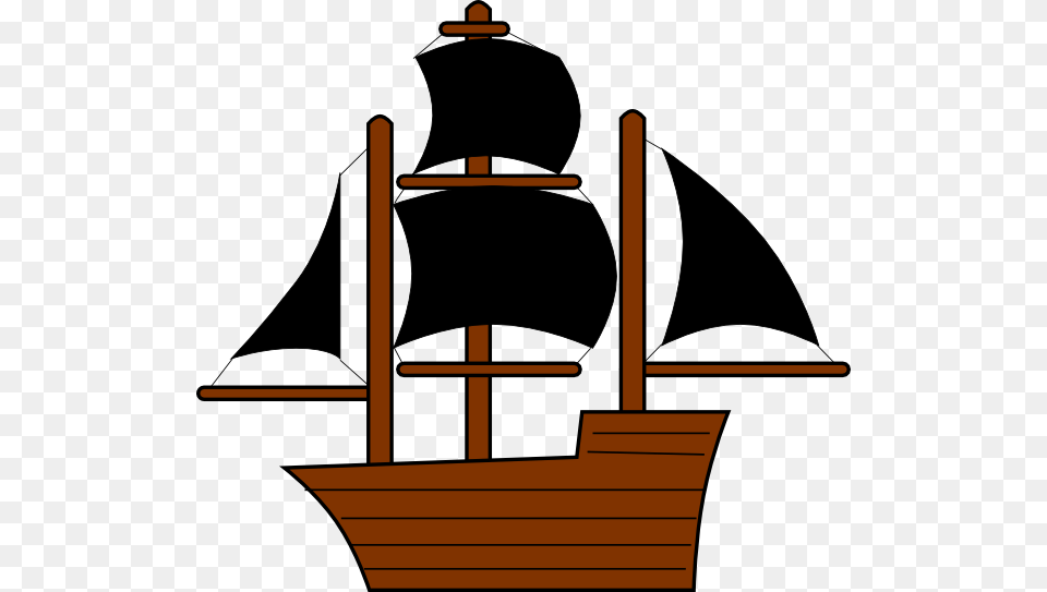 Black Pirate Ship Clip Art, Boat, Sailboat, Transportation, Vehicle Png Image