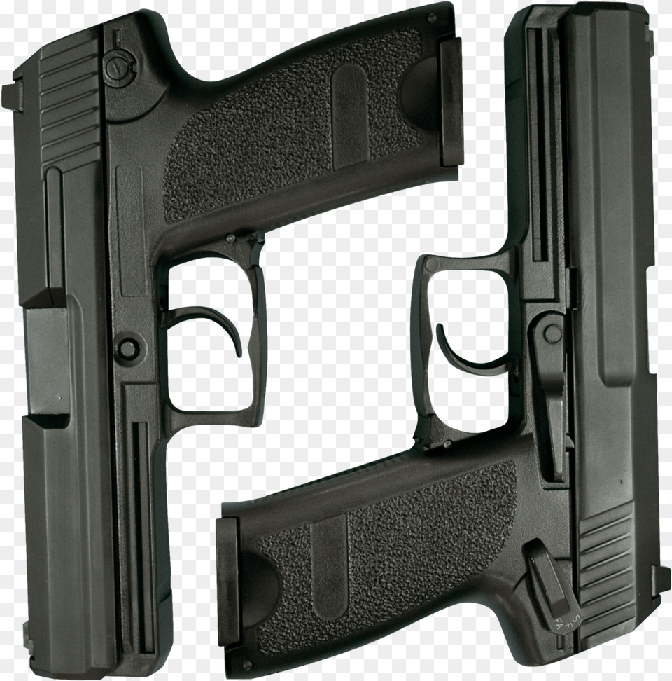 Black Pistol Starting Pistol, Firearm, Gun, Handgun, Weapon Free Transparent Png