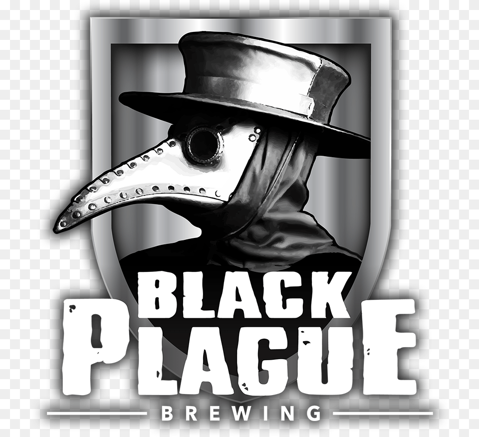 Black Plague Brewing Age Verify Black Plague Brewing Logo, Advertisement, Poster, Clothing, Hat Png Image