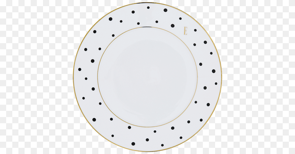 Black Polka Dot Dinner Plate, Art, Dish, Food, Meal Free Transparent Png