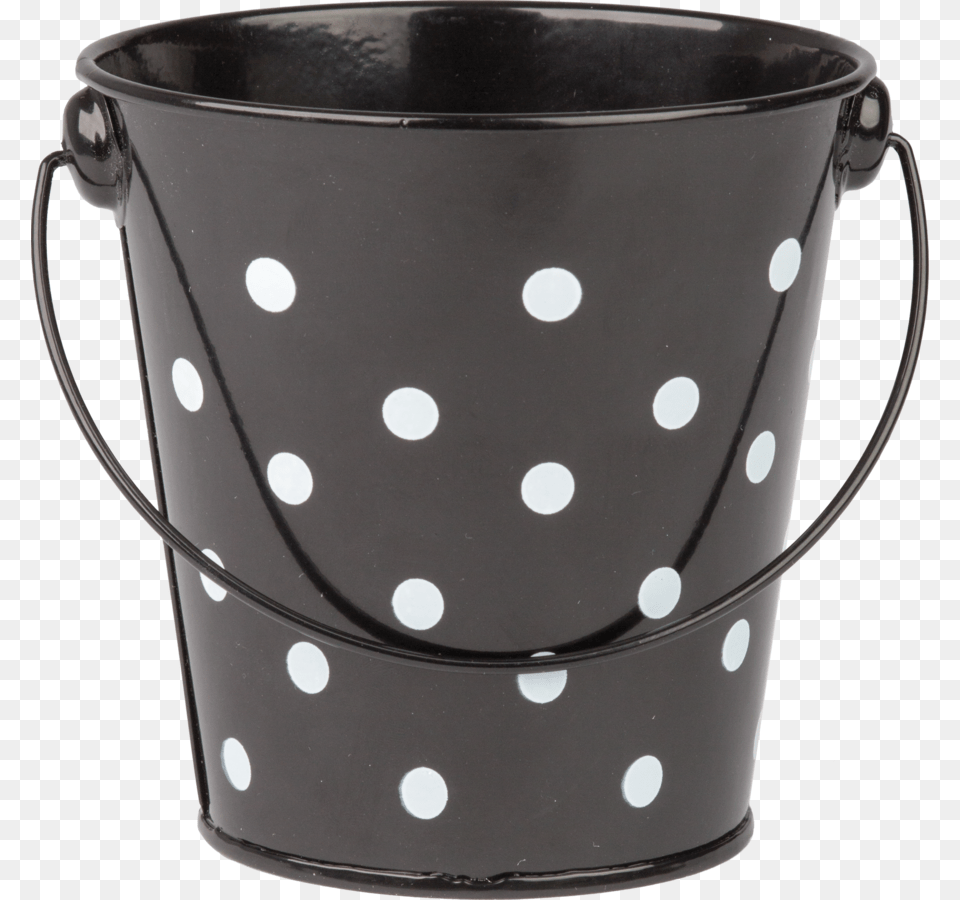 Black Polka Dots Bucket Image Teacher Created Resources Black Polka Dots, Beverage, Coffee, Coffee Cup Free Png