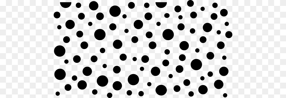 Black Polka Dots Clip Art, Gray Free Png