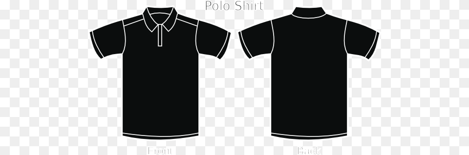 Black Polo Shirt Clip Art Polo Shirt Black Polo, Clothing, T-shirt Free Png Download