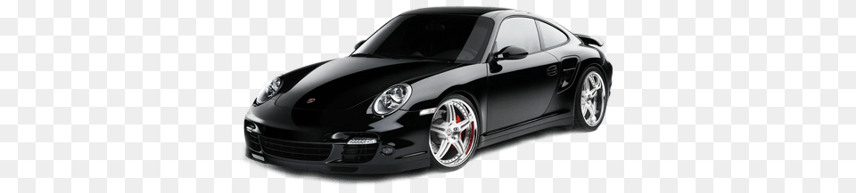Black Porsche, Car, Vehicle, Coupe, Transportation Free Png Download
