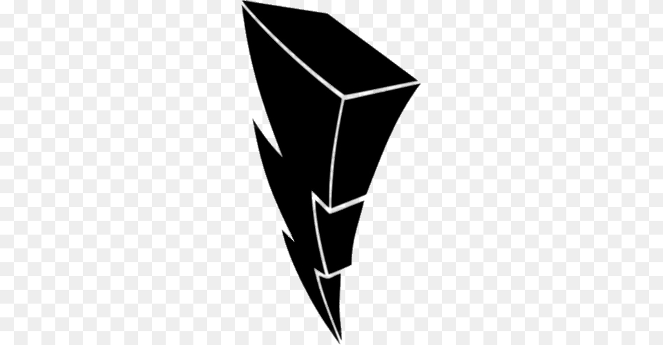 Black Power Rangers Lightning Bolt, Toy, Kite Free Png Download