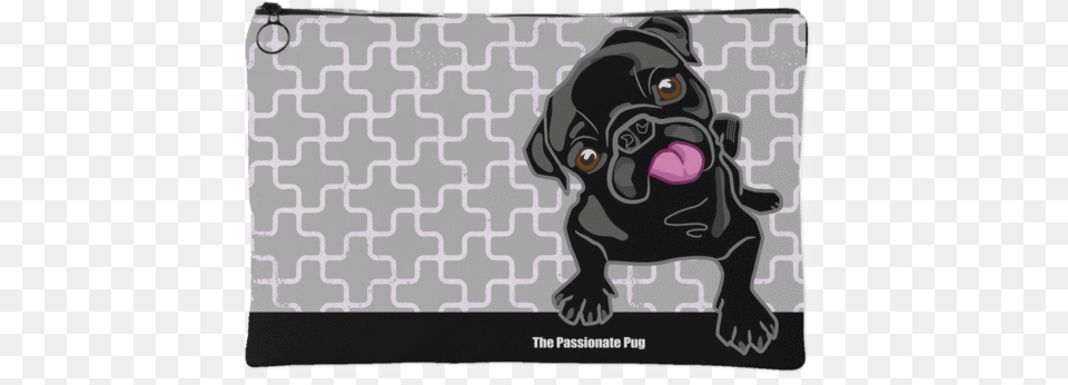 Black Pug Makeup Pouch Slate Wallpaper, Home Decor, Animal, Canine, Mammal Free Png