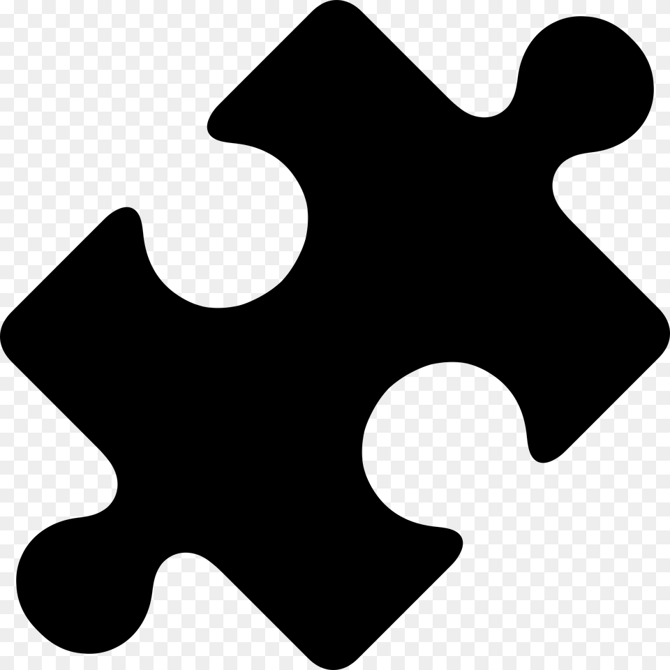 Black Puzzle Icon, Gray Png Image
