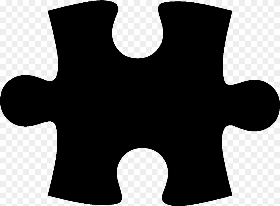 Black Puzzle Piece, Gray Free Png Download