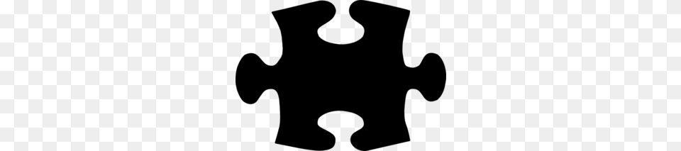 Black Puzzle Piece Clip Art, Gray Png Image