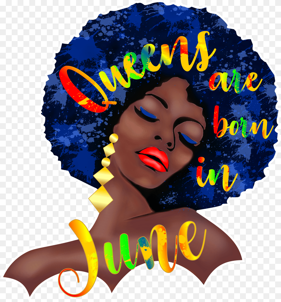 Black Queens Are Born In June Tshirt T Beautiful Black Queens Art Png