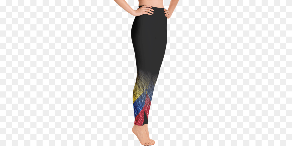 Black Quotorganic Colombia Flagquot Yoga Pants Venezuelan Leggings, Clothing, Hosiery, Shorts Free Png Download