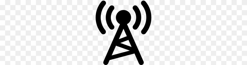 Black Radio Tower Icon, Gray Free Transparent Png