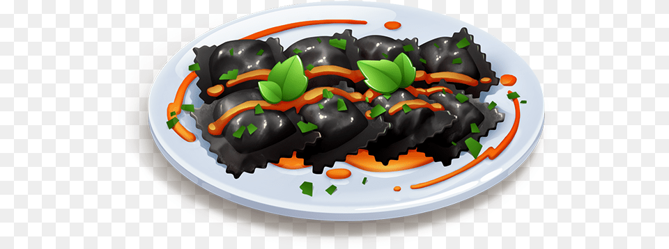 Black Ravioli With Shrimp Chocolate, Birthday Cake, Meal, Food, Dish Free Transparent Png