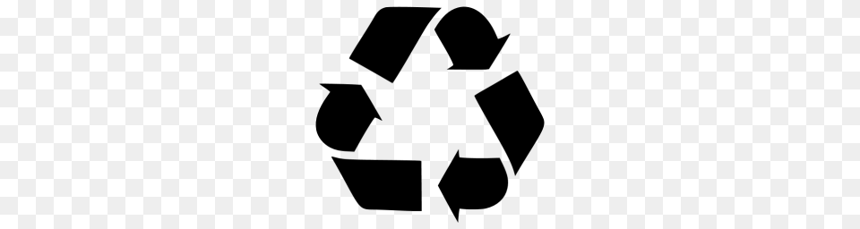 Black Recycle Icon, Gray Png