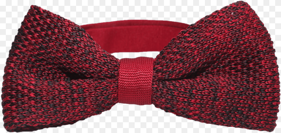 Black Red Knit Bow Tie Necktie, Accessories, Bow Tie, Formal Wear, Clothing Free Png Download