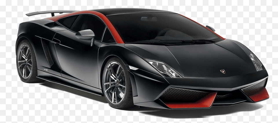 Black Red Lamborghini, Car, Coupe, Sports Car, Transportation Png Image