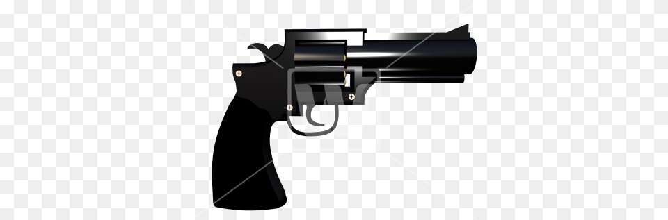 Black Revolver Transparent Background, Firearm, Gun, Handgun, Weapon Png