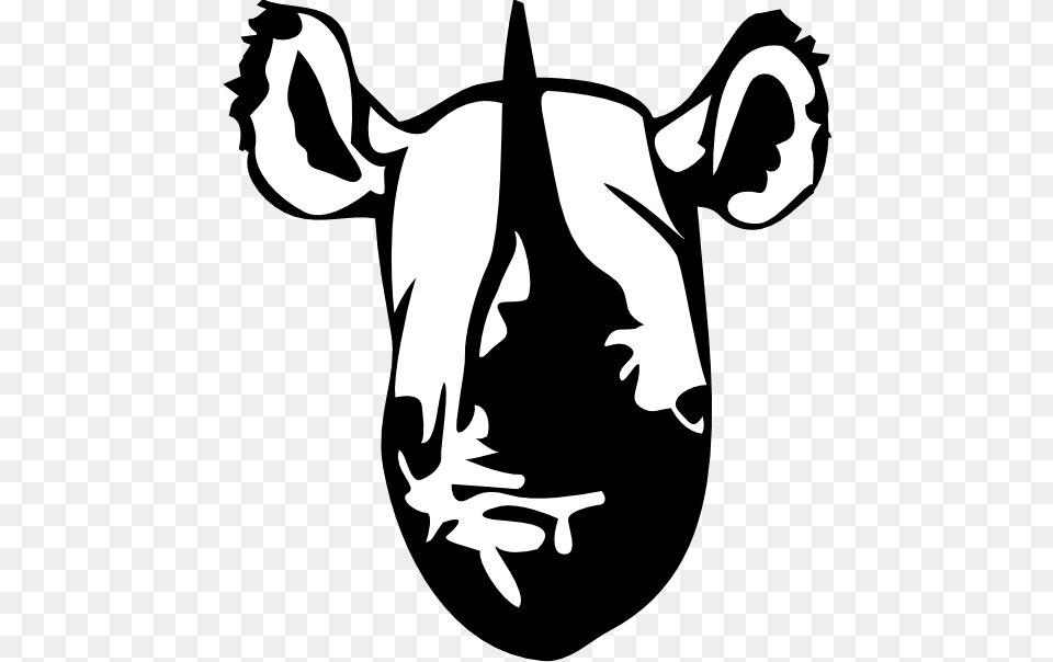 Black Rhinoceros Clip Art, Stencil, Livestock, Baby, Person Free Transparent Png