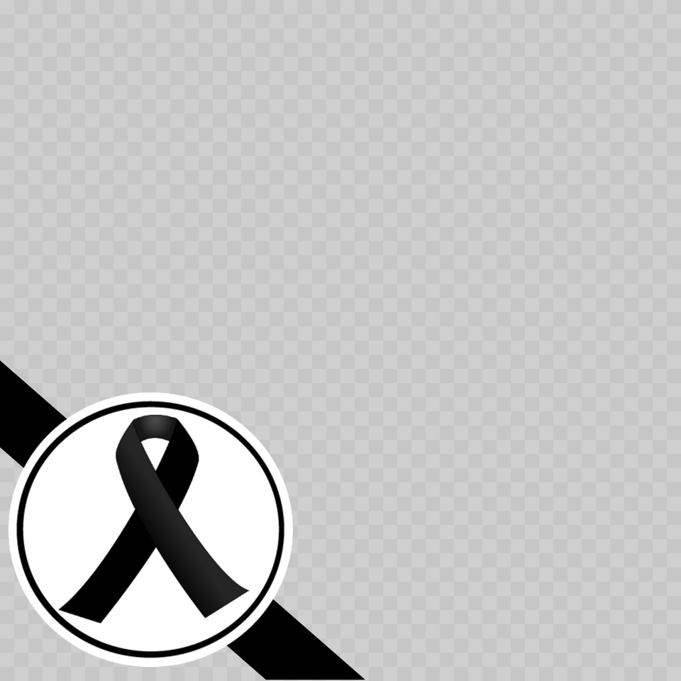 Black Ribbon, Symbol, Machine, Wheel Free Png Download