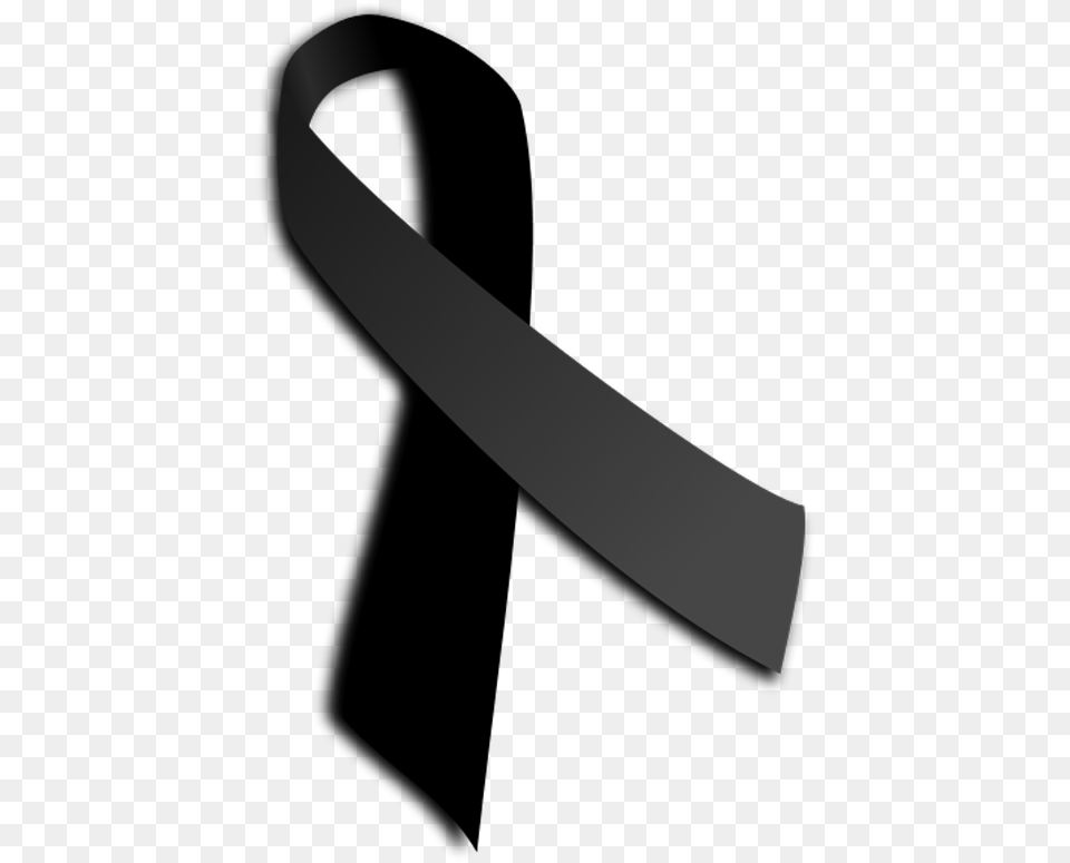 Black Ribbon Awareness Ribbon Badge Sign When Someone Dies, Accessories, Belt, Strap Free Png