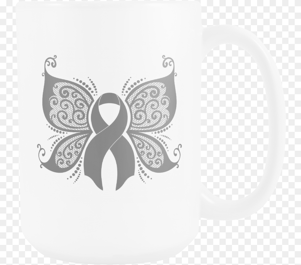 Black Ribbon Butterfly Melanoma Skin Cancer Awareness Butterfly Filigree Breast Cancer, Cup, Beverage, Coffee, Coffee Cup Png