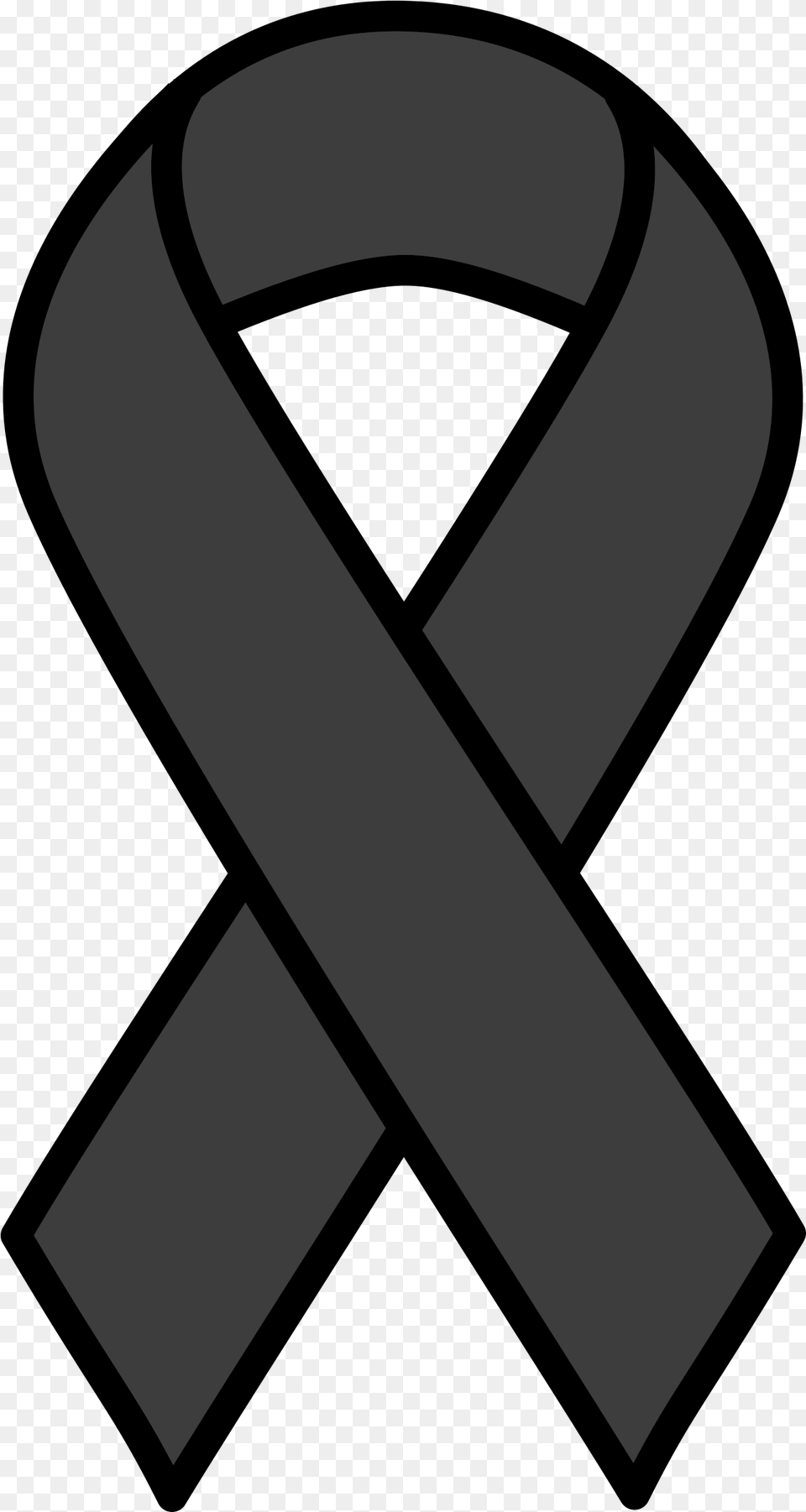 Black Ribbon Clipart Cancer Ribbon Clipart, Alphabet, Ampersand, Symbol, Text Free Transparent Png