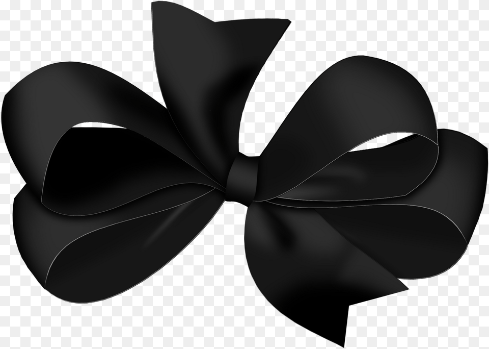 Black Ribbon Black Transparent Background Bow, Appliance, Ceiling Fan, Device, Electrical Device Free Png Download