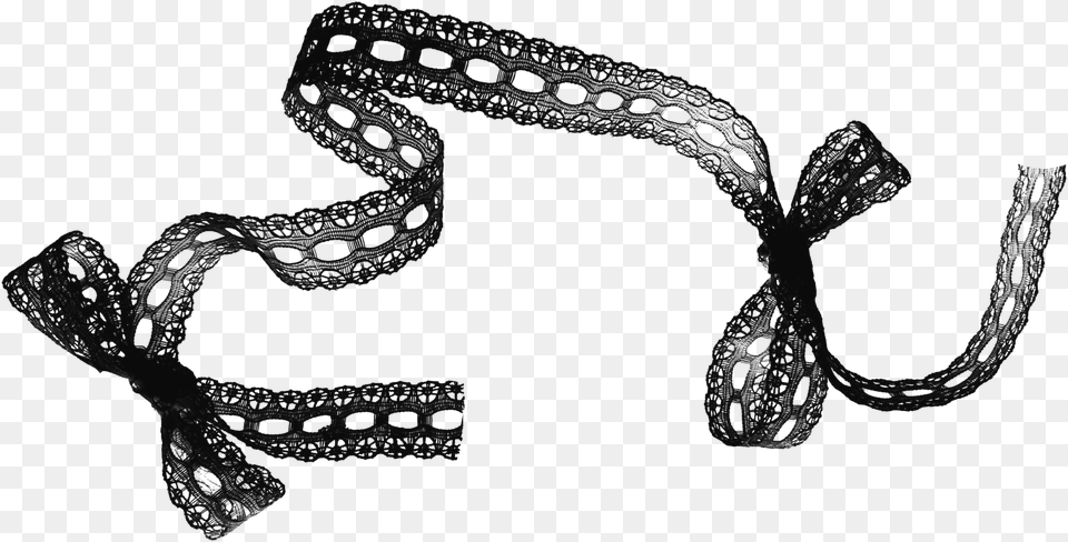 Black Ribbon Lace Clip Art, Stencil, Electronics, Hardware Free Png