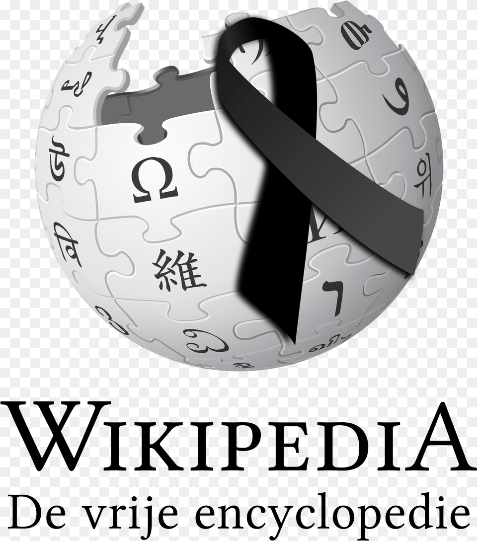 Black Ribbon Logo Logodix Wikipedia, Sphere, Ball, Football, Soccer Free Png