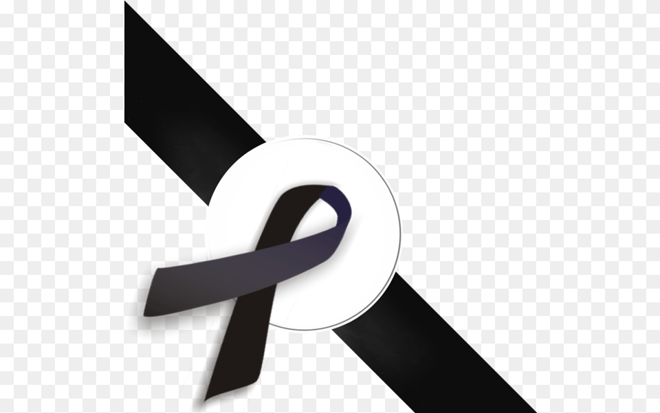 Black Ribbon Under Left Black Ribbon Mourning, Accessories, Belt, Seat Belt Free Png Download