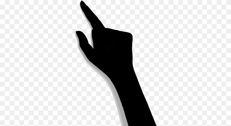Black Right Hand Finger Pointing Clipart Sign Language, Body Part, Person, Bow, Weapon Png Image