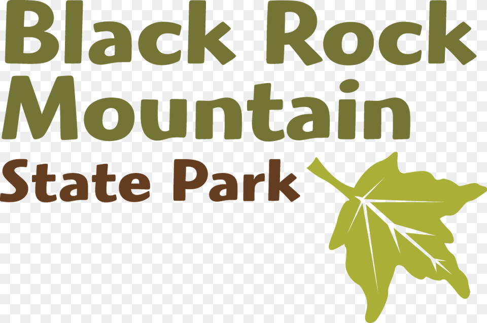 Black Rock Mountain Logo Maple Leaf, Plant, Tree, Text, Animal Png Image