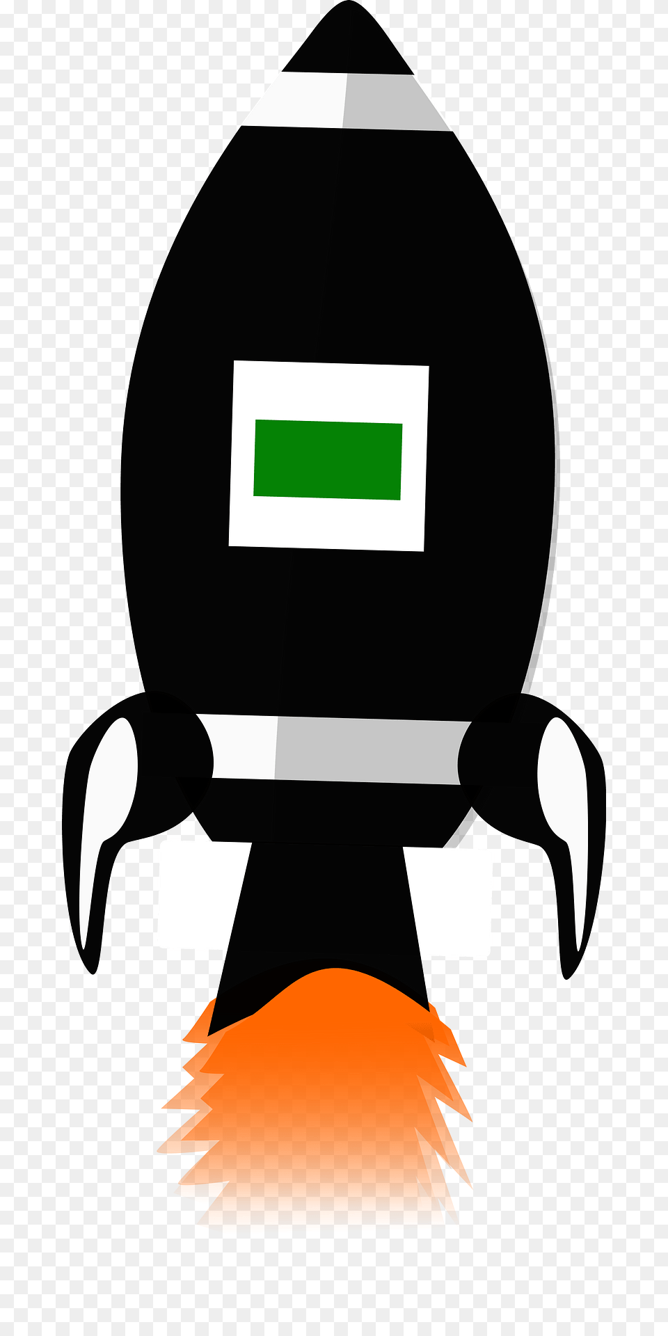 Black Rocket Taking Off Clipart, Electronics, Hardware, Computer Hardware, Screen Png Image