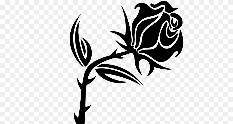 Black Rose Clip Art, Stencil, Flower, Plant, Animal Free Transparent Png