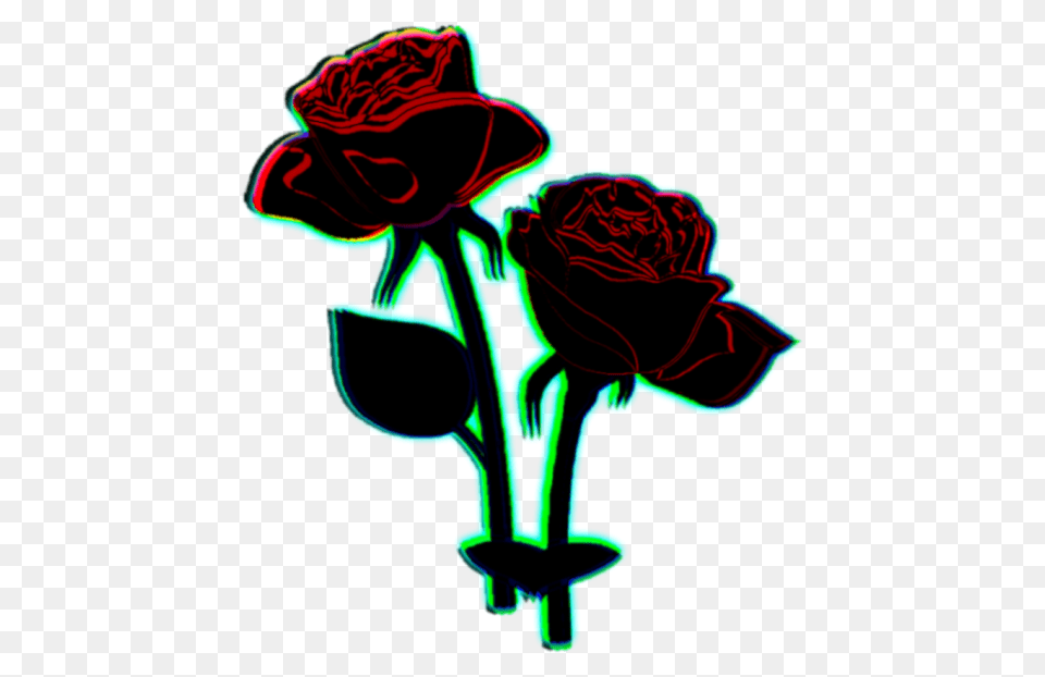 Black Rose Clip Art, Flower, Light, Plant, Neon Png
