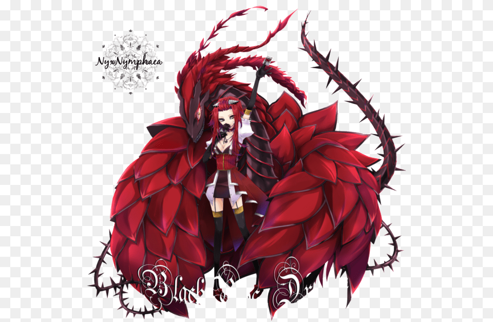 Black Rose Dragon, Adult, Person, Female, Woman Png