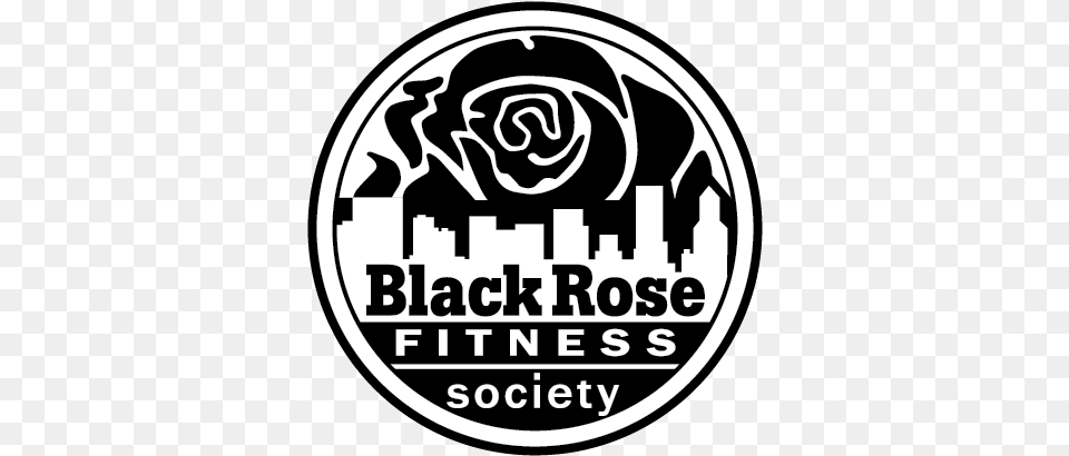 Black Rose Fitness Society, Logo, Sticker Png