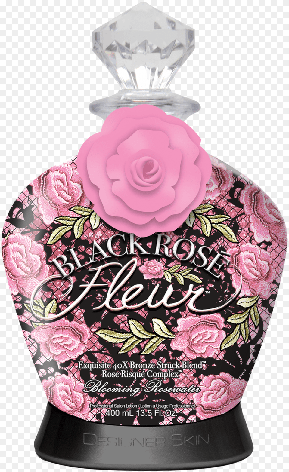 Black Rose Fleur, Bottle, Cosmetics, Perfume, Flower Free Png Download