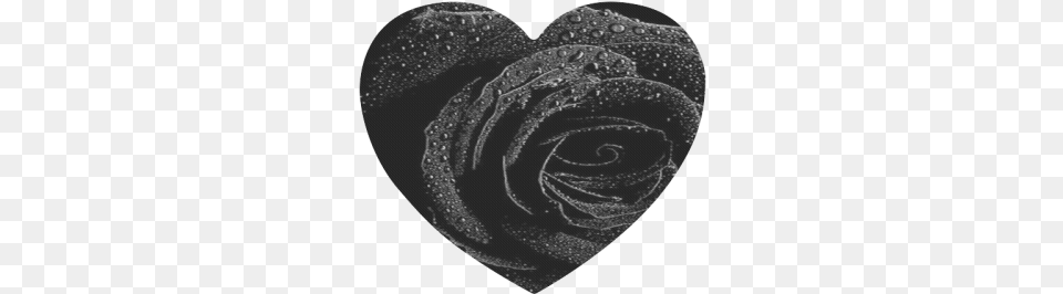 Black Rose Heart Shaped Mousepad Black Rose, Flower, Plant, Animal, Reptile Png Image