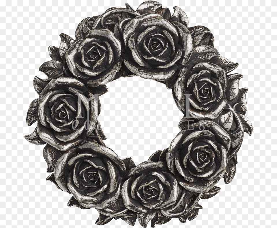 Black Rose Wreath, Flower, Plant Png