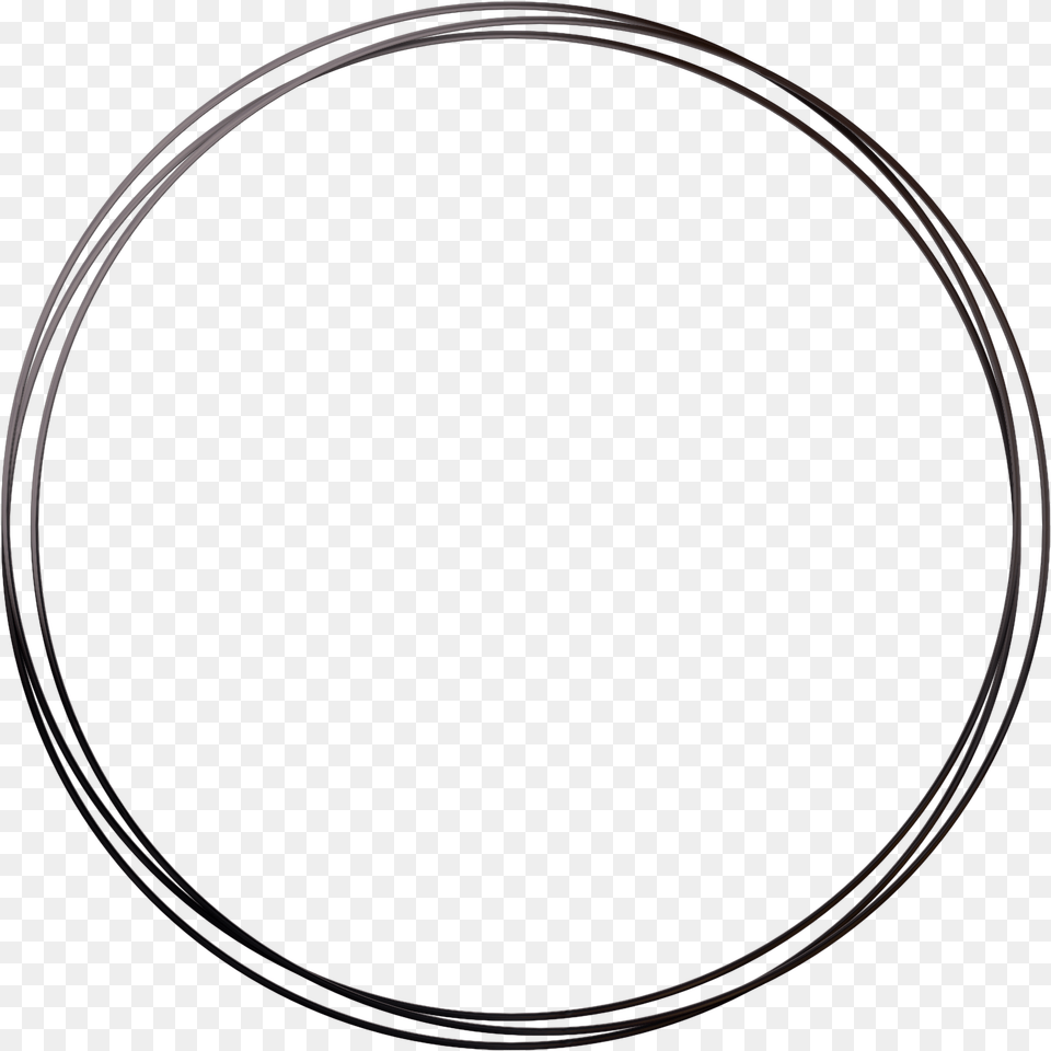 Black Round Frame Circle, Oval Png Image