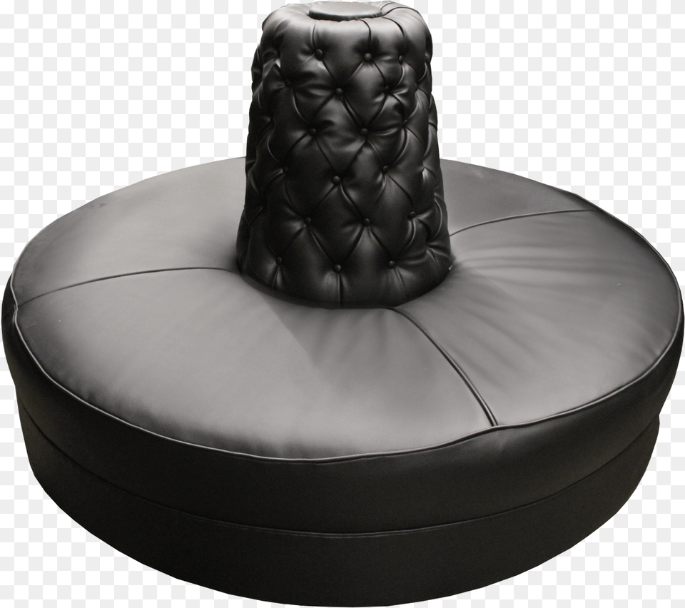 Black Round Sofa Cone With Round Sofa Couch, Clothing, Furniture, Hat Free Png Download