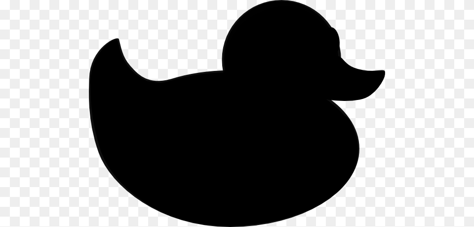 Black Rubber Duck Clip Art, Silhouette, Animal, Fish, Sea Life Png Image