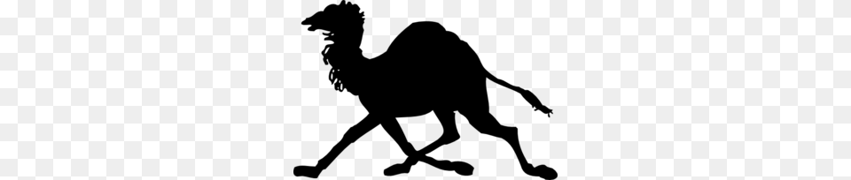 Black Running Camel Clip Art, Gray Free Transparent Png