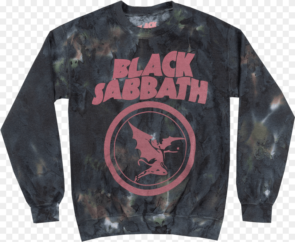 Black Sabbath Crewneck Sweatshirt Pullover Metal Music Black Sabbath, Sweater, Sleeve, Long Sleeve, Knitwear Free Png Download